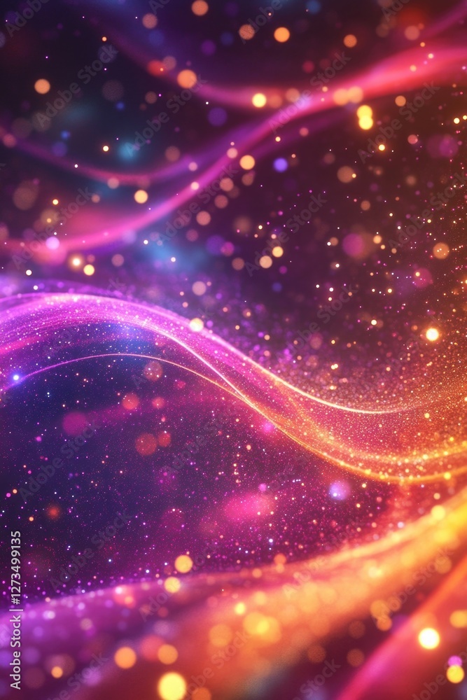Abstract art featuring a blend of purple and yellow colors with blurry lights Abstract art featuring a blend of purple and yellow colors with blurry lights