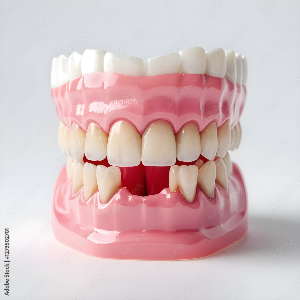 Obraz premium Dental Model Showing Missing Tooth