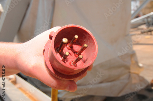 heavy current power plug and cable