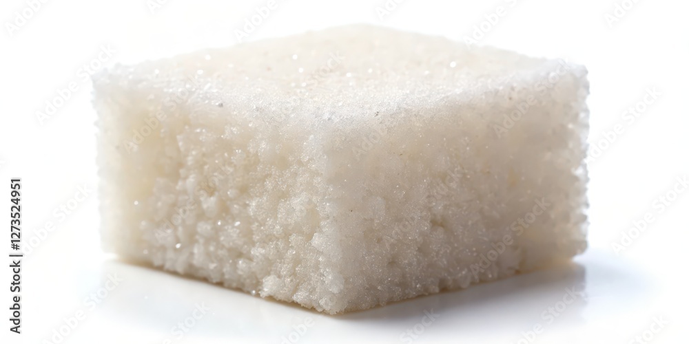 White Cubic Object on White Background White Cubic Object on White Background