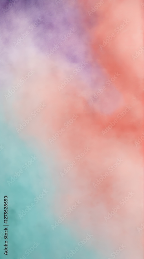 Obraz premium Ethereal soft pastel cloudscape in motion