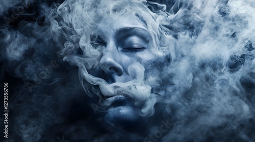 Swirls of Uncertainty: Navigating Schizophrenia Through Clouds of Smoke and Fading Faces in a Troubled Mind