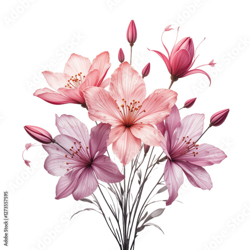Abstract Watercolor Floral Clipart