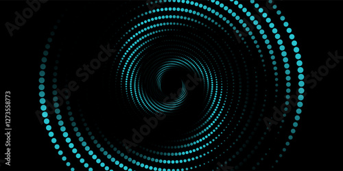 Spiral sound wave rhythm line dynamic abstract vector background