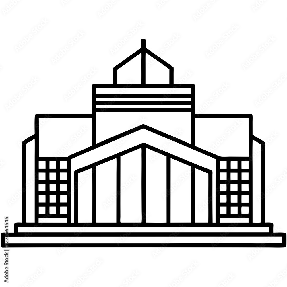 Fototapeta premium Modern HQ Silhouette Design