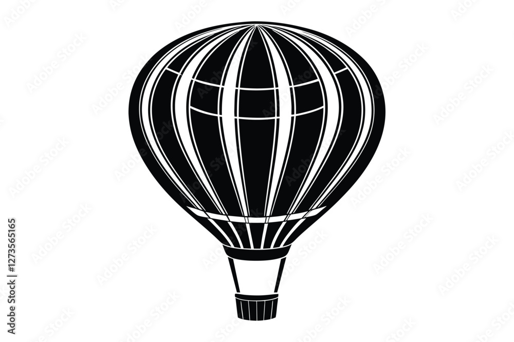 Fototapeta premium hot air balloon isolated on white background