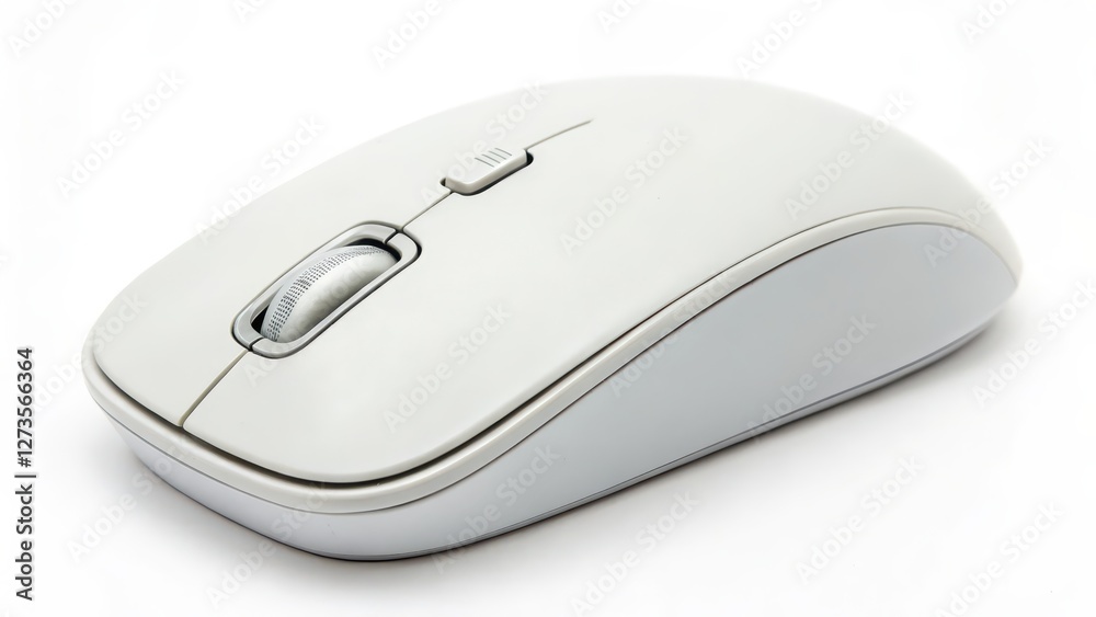 Wireless Computer Mouse, White Background Wireless Computer Mouse, White Background