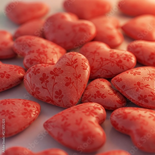 red heart shaped beans  photo