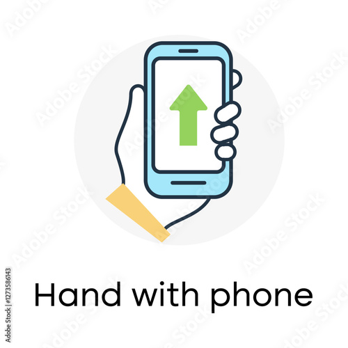 Hand with Phone – Representation of Digital Payments and Online Banking