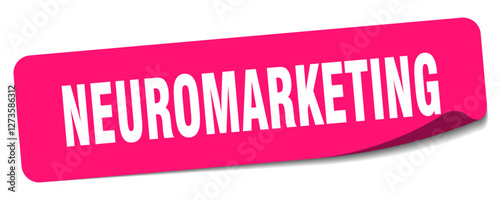 neuromarketing sticker. neuromarketing label