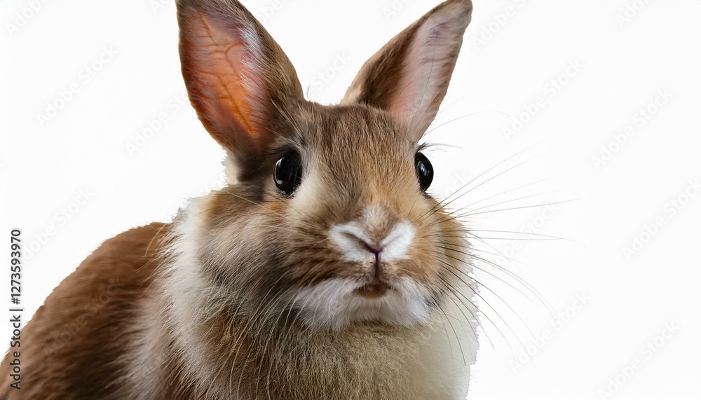 Fototapeta premium ふわふわの毛並みと可愛らしいウサギ