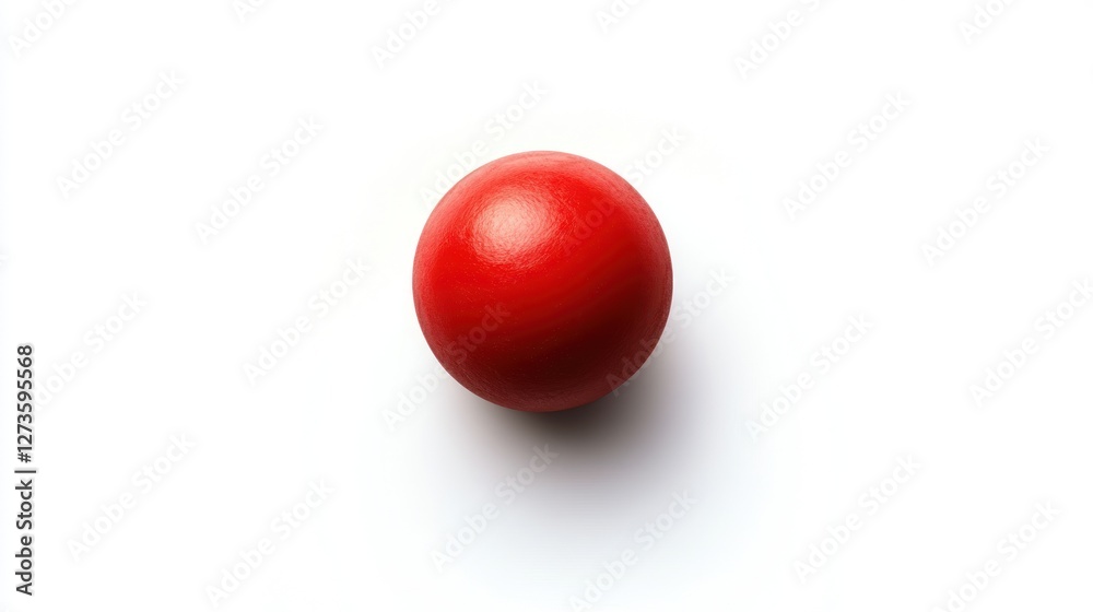 Single red sphere on white background. Single red sphere on white background.