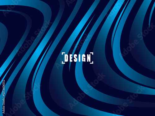 Digital technology futuristic blue background. Abstract futuristic wave lines background with blue light effect. Suitable for covers, posters, websites, brochures, flyers, banners, presentations, etc.