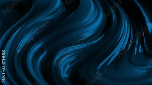 Blue Liquid Wavy Background Animation Black Screen Title Animation