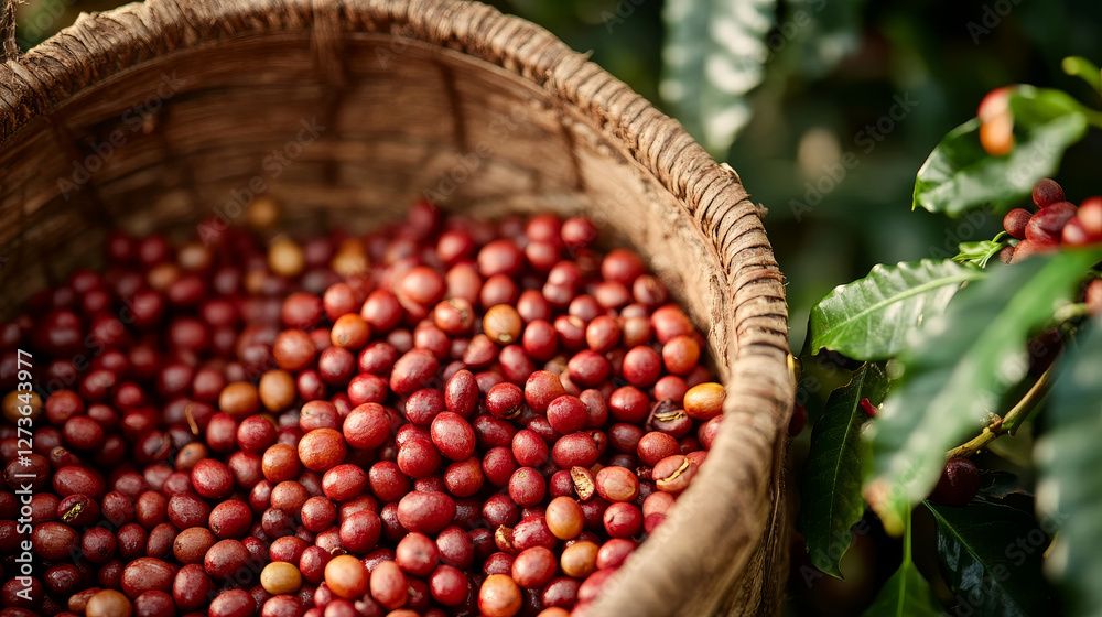 Coffee plantation vector beans, tree and transportation cafe coffee-bean illustration. Coffee plantation vector beans, tree and transportation cafe coffee-bean illustration.
