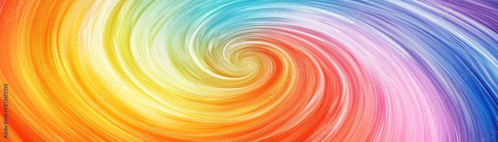 Abstract radial wave pattern in multicolor over a swirling color backdrop, rhythmic and visually dynamic Abstract radial wave pattern in multicolor over a swirling color backdrop, rhythmic and visually dynamic