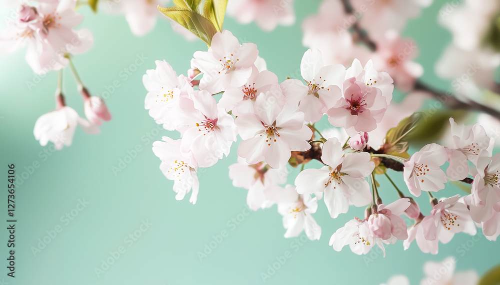 Fototapeta premium Cherry blossom. Generative AI.