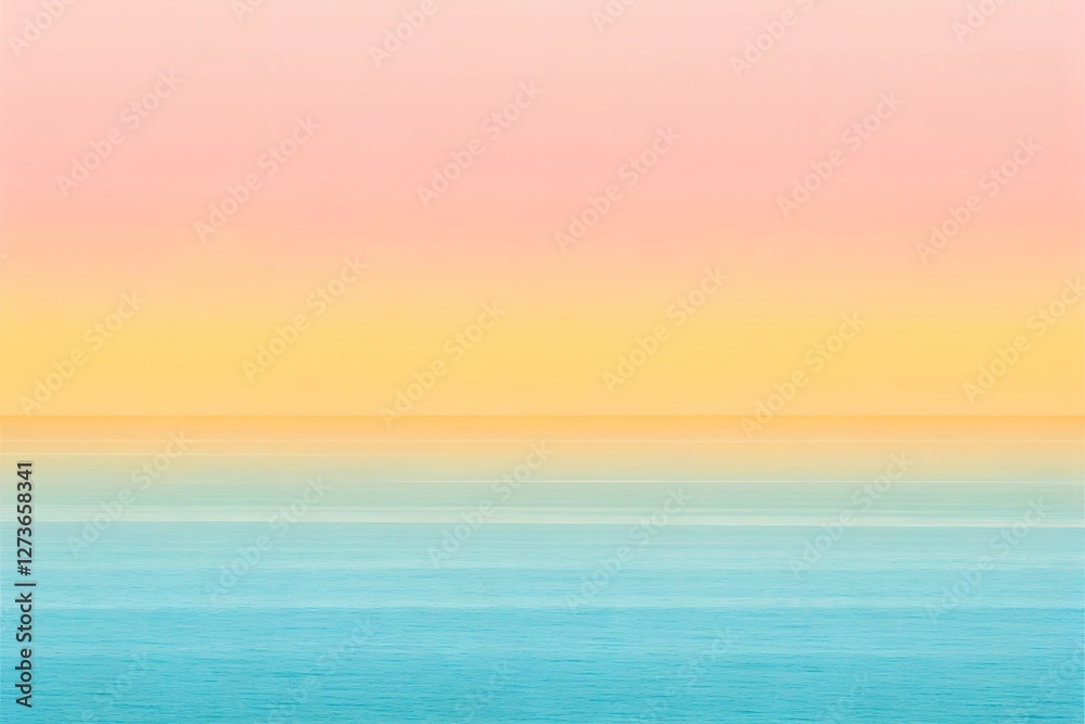 Naklejka premium Soft Hues of Serenity: A Tranquil Pastel Landscape Evoking Peace and Calmness in Nature's Beauty.