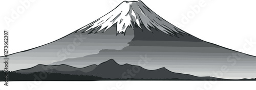 Beautiful mountain Fuji landmark of Japan