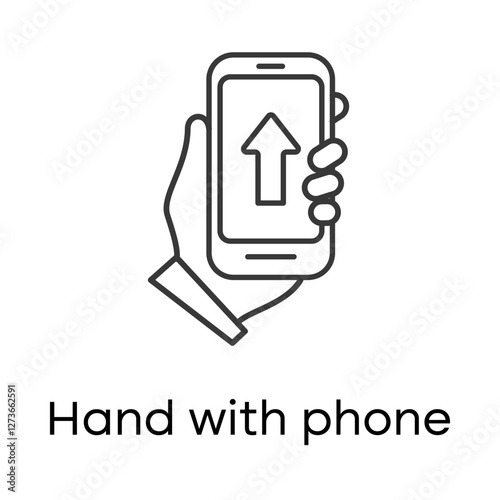 Hand with Phone – Representation of Digital Payments and Online Banking