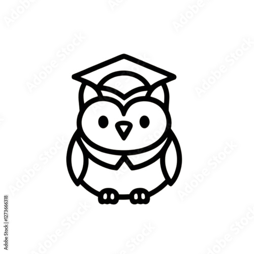 owl graduation cap and diploma