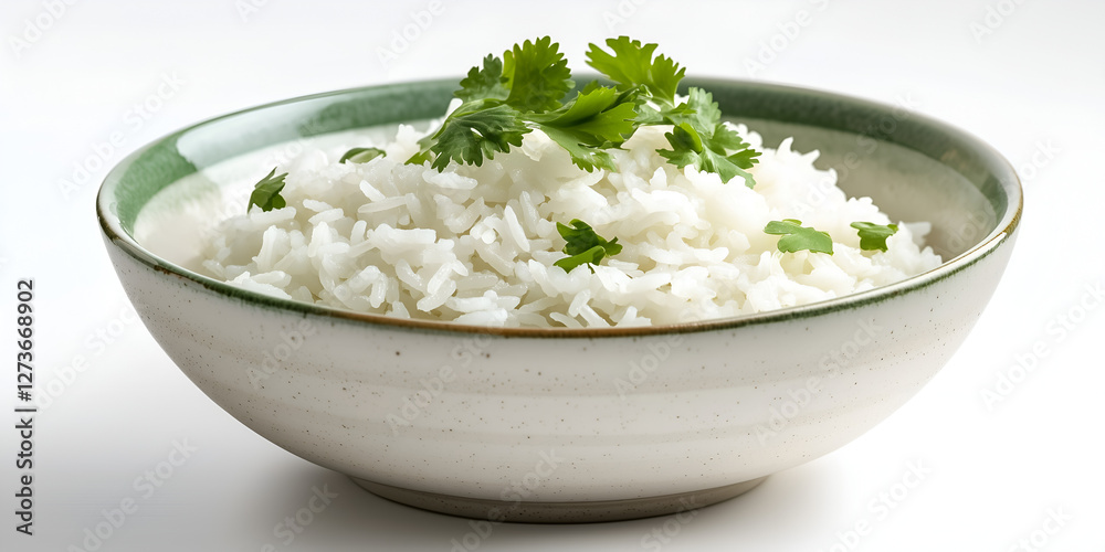 Simple Elegance A Bowl of Steamed White Rice Simple Elegance A Bowl of Steamed White Rice