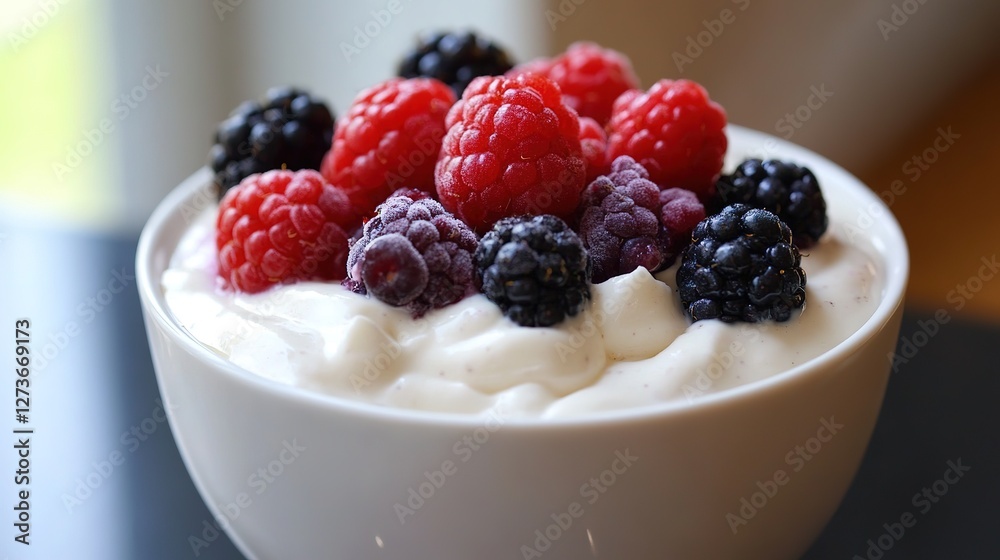 A smoothie bowl made with gut-healthy ingredients like kefir, yogurt, and berries. A smoothie bowl made with gut-healthy ingredients like kefir, yogurt, and berries.