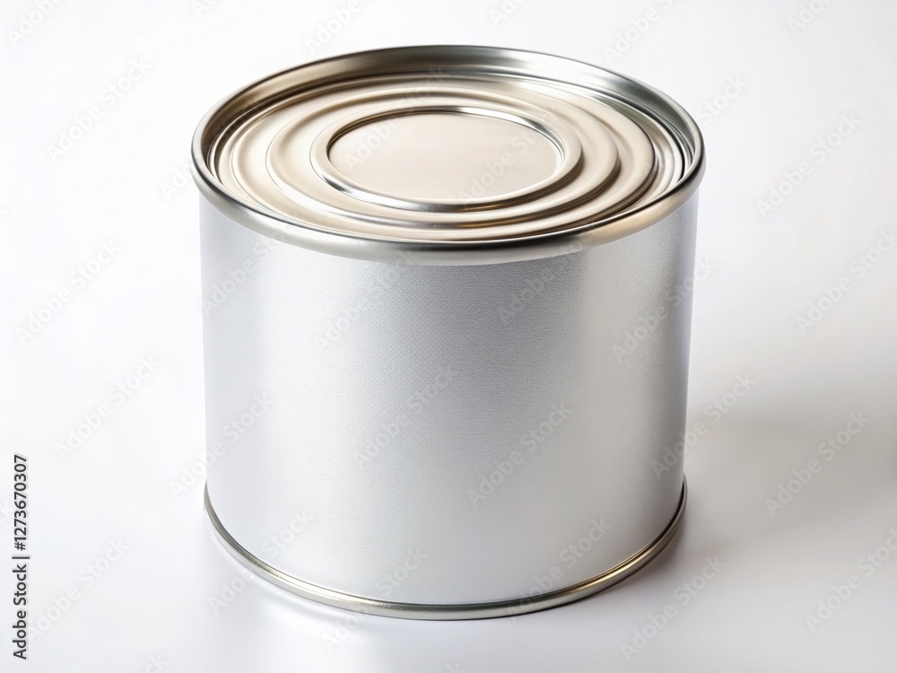 High-Quality Stock Photo: White Diluent Can with Label, Product Photography on White Background High-Quality Stock Photo: White Diluent Can with Label, Product Photography on White Background