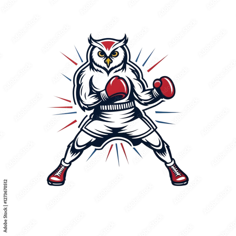 Fototapeta premium funny cartoon owl