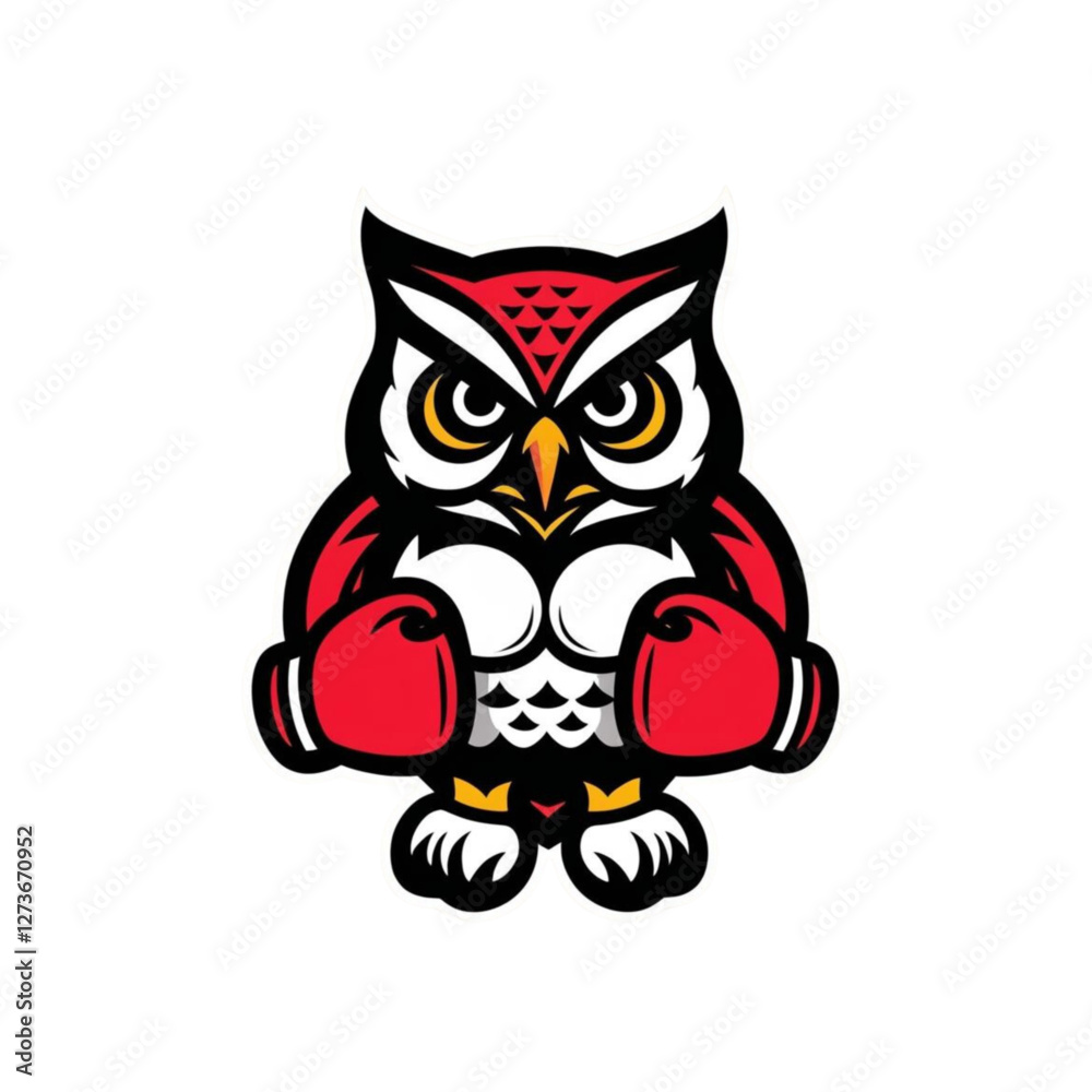 Obraz premium emblem logo wolf boxing