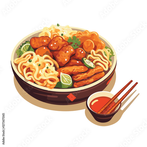 food, chinese, asian, background, restaurant, cooking, meal, design, cuisine, delicious, gourmet, dinner, dish, asia, plate, tasty, noodle, yellow, lunch, thai, traditional, vegetable, vector, table, 