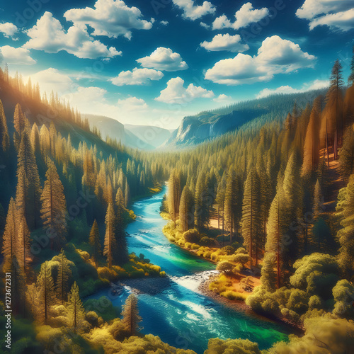 Stunning American Landscape with Breathtaking Scenery