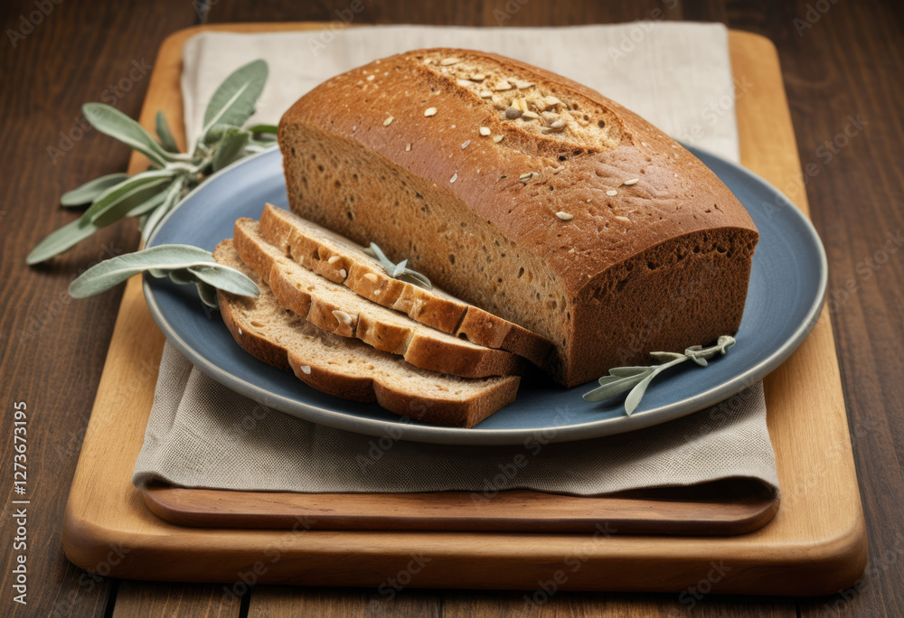Whole wheat bread with tofu and sage Whole wheat bread with tofu and sage