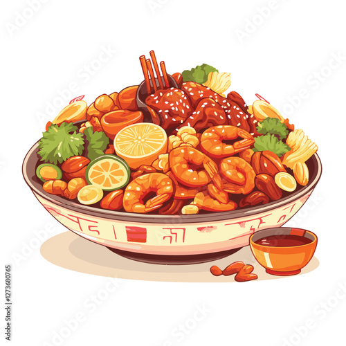 food, chinese, asian, background, restaurant, cooking, meal, design, cuisine, delicious, gourmet, dinner, dish, asia, plate, tasty, noodle, yellow, lunch, thai, traditional, vegetable, vector, table, 
