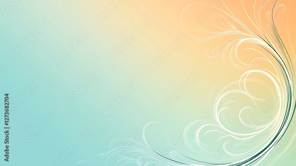 Elegant Pastel Swirls Abstract Background Design Elegant Pastel Swirls Abstract Background Design