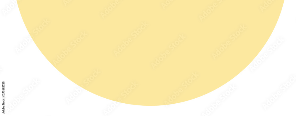 Yellow semicircle geometric minimalist shape Yellow semicircle geometric minimalist shape