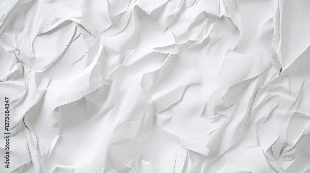 White wrinkled crumbled paper abstract seamless texture background White wrinkled crumbled paper abstract seamless texture background