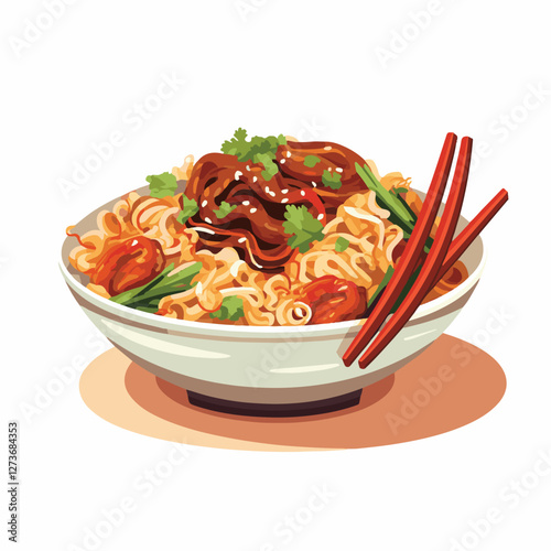food, chinese, asian, background, restaurant, cooking, meal, design, cuisine, delicious, gourmet, dinner, dish, asia, plate, tasty, noodle, yellow, lunch, thai, traditional, vegetable, vector, table, 