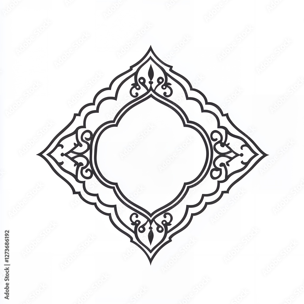Elegant Diamond Shaped Ornate Frame Design Perfect for Wedding Invitations or Decorative Projects Elegant Diamond Shaped Ornate Frame Design Perfect for Wedding Invitations or Decorative Projects