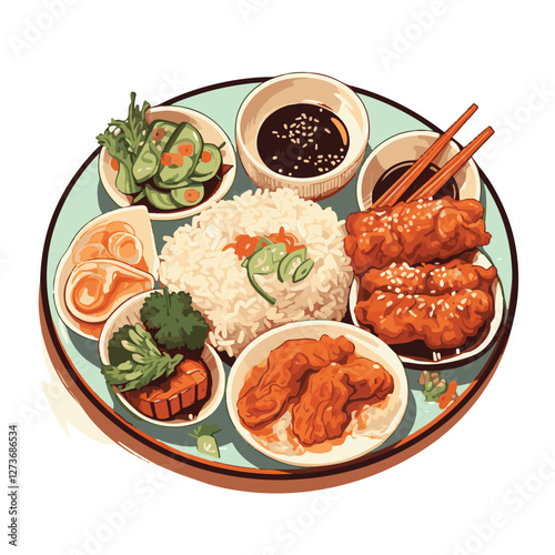 food, chinese, asian, background, restaurant, cooking, meal, design, cuisine, delicious, gourmet, dinner, dish, asia, plate, tasty, noodle, yellow, lunch, thai, traditional, vegetable, vector, table, 