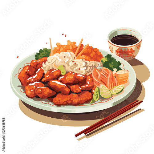 food, chinese, asian, background, restaurant, cooking, meal, design, cuisine, delicious, gourmet, dinner, dish, asia, plate, tasty, noodle, yellow, lunch, thai, traditional, vegetable, vector, table, 