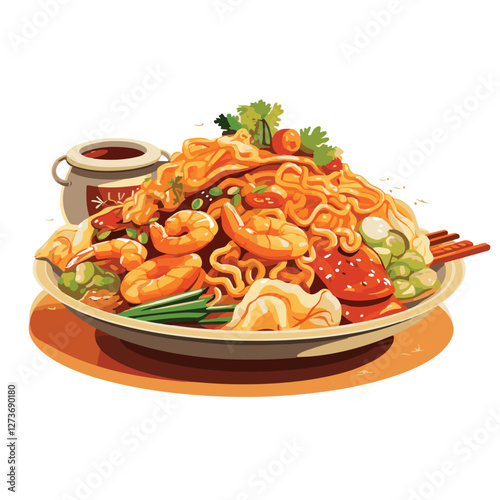 food, chinese, asian, background, restaurant, cooking, meal, design, cuisine, delicious, gourmet, dinner, dish, asia, plate, tasty, noodle, yellow, lunch, thai, traditional, vegetable, vector, table, 