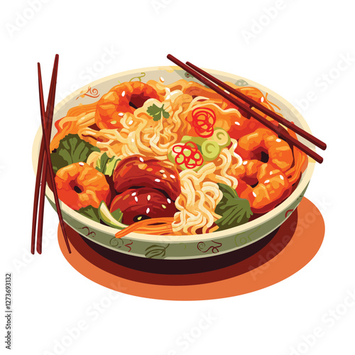 food, chinese, asian, background, restaurant, cooking, meal, design, cuisine, delicious, gourmet, dinner, dish, asia, plate, tasty, noodle, yellow, lunch, thai, traditional, vegetable, vector, table, 