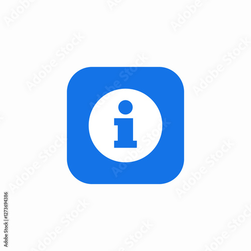 information page icon sign vector