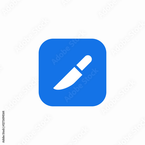 kitchen knife tool icon sign vector