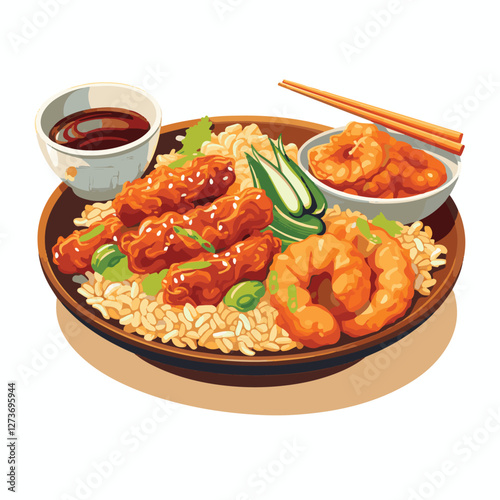food, chinese, asian, background, restaurant, cooking, meal, design, cuisine, delicious, gourmet, dinner, dish, asia, plate, tasty, noodle, yellow, lunch, thai, traditional, vegetable, vector, table, 