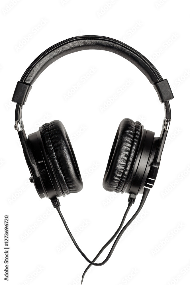 Isolated Black Studio Headphones Isolated Black Studio Headphones