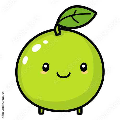 Lime illustration green fruit vector
