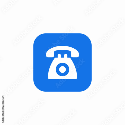 phone number icon sign vector