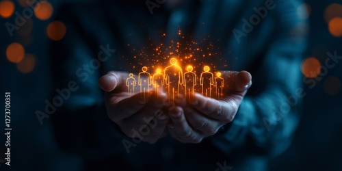 Concept of efficient and modern employee onboarding processes, integrating technology, teamwork, and innovative ideas for seamless integration of new hires into an organization's